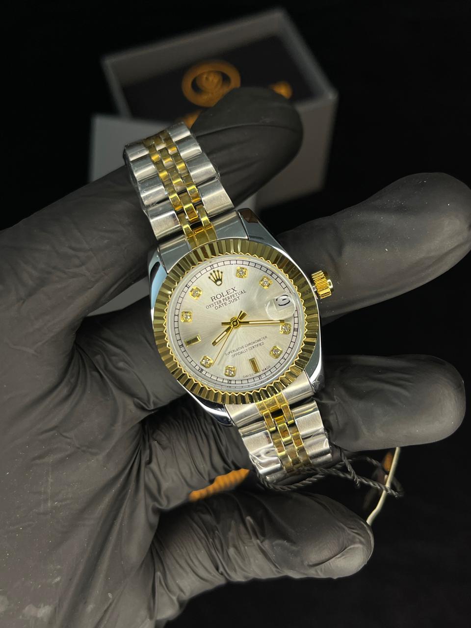 RLX - Two Tone Watch - White Dial