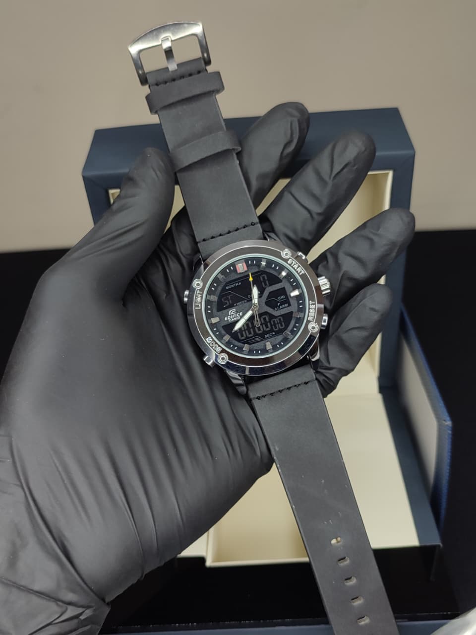 Casio Edifice - Leather Straps - Dual Time