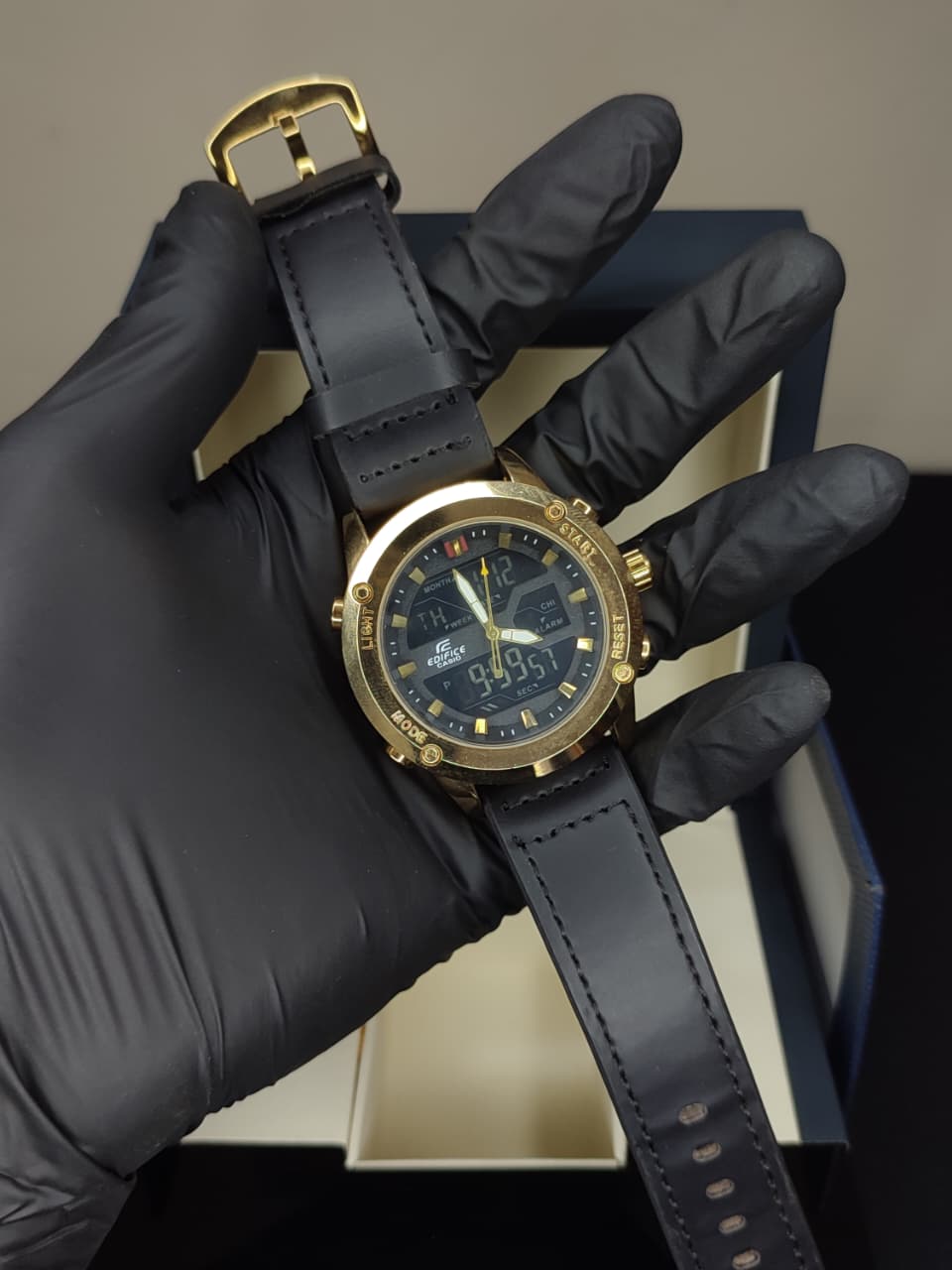 Casio Edifice - Leather Straps - Dual Time