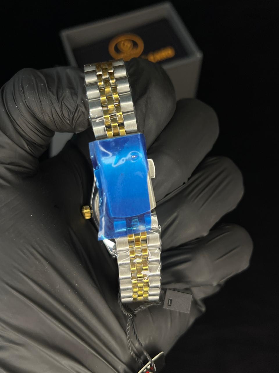 RLX - Two Tone Couple Watch - Black Dial