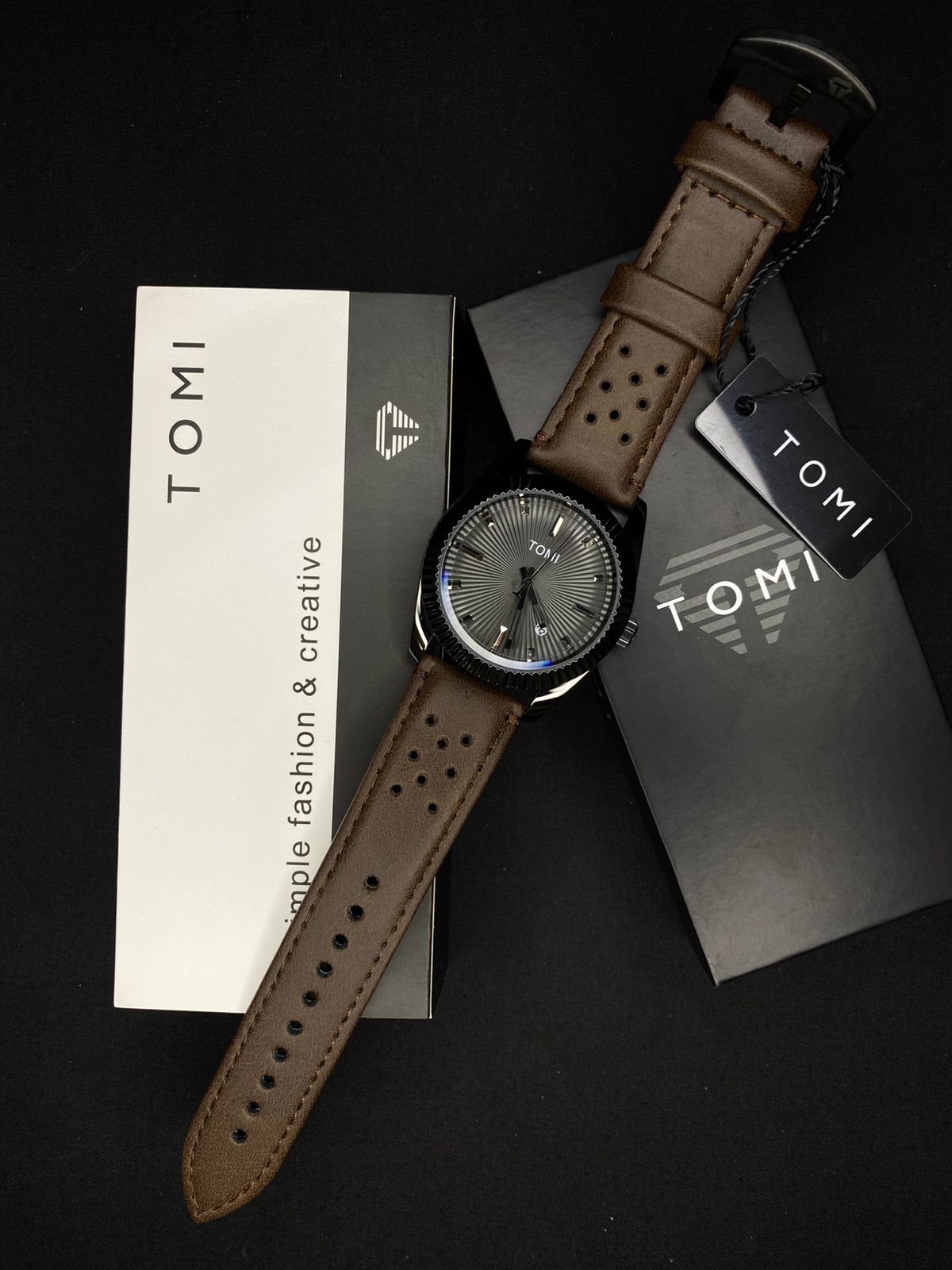 Tomi Watch - Leather Straps - Rolex Dial